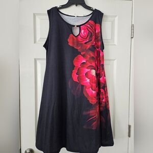 Sleeveless Printed Dress
